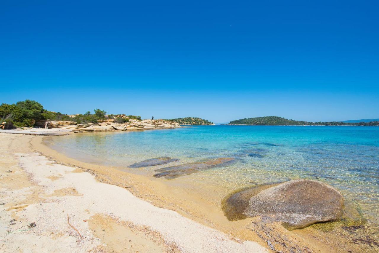 Nereus & Oceanus Beachfront Apartments, Lagonisi Beach #Feelslikehome Ormos Panagias Buitenkant foto